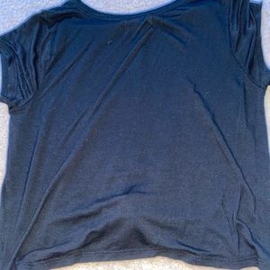 Tucker and Tate Black Tie Crop Top